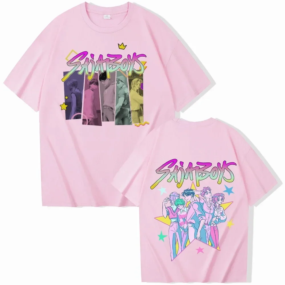 Kpop شيطان الصيادين Fanmerch ميرا رومي زوي هنتركس قميص الصيف الجرافيك قمصان مروحة هدية المرأة عادية تيز ملابس حريمي
