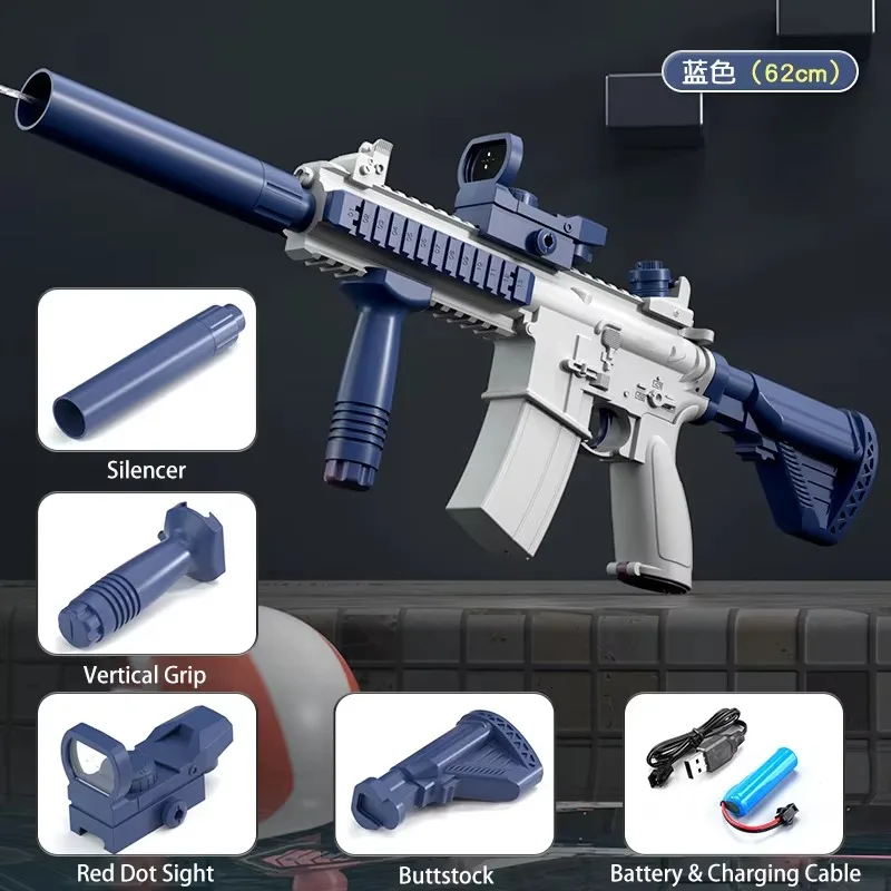 HOT NewFMG9 Folding Submachine Water Gun With Manual Continuous Firing Ultra Long Range Large Capacity Water Play Toys Water Gun view 5