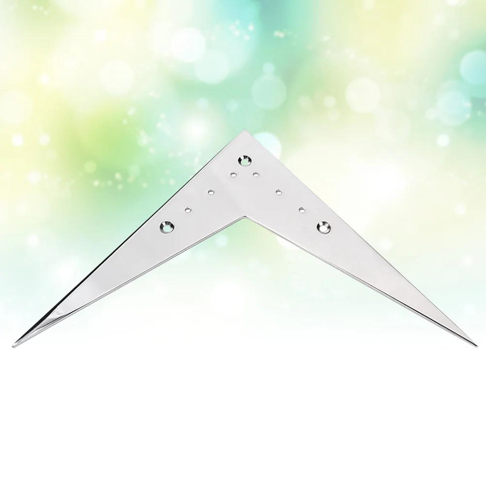 

V Shape Bridge Tailpiece 6-String Guitar Replacement Silver Solid Durable Easy Install No Screws Included Vee Flying