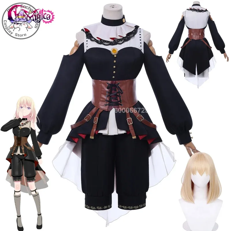 

BanG Dream! Ave Mujica Misumi Hatsune Косплей Love Live Doloris Ролевой костюм Горячая сценическая форма Платье Парик для женщин