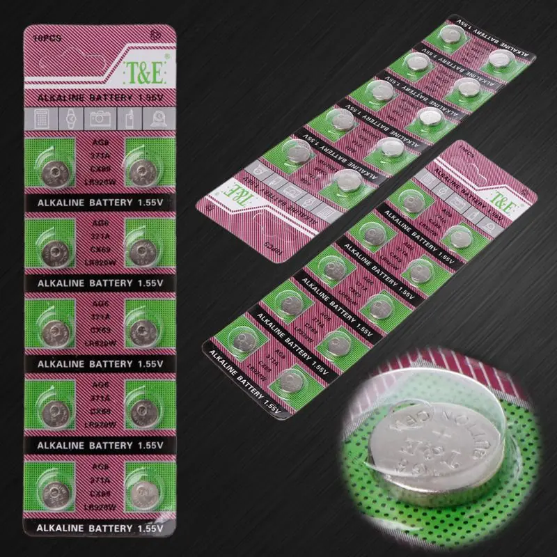 AG6 Disposable Battery Alkaline Button Cell Batteries SR920SW LR920 SR927 L921 LR69 SR920 for Watch Remote Control-10Pcs