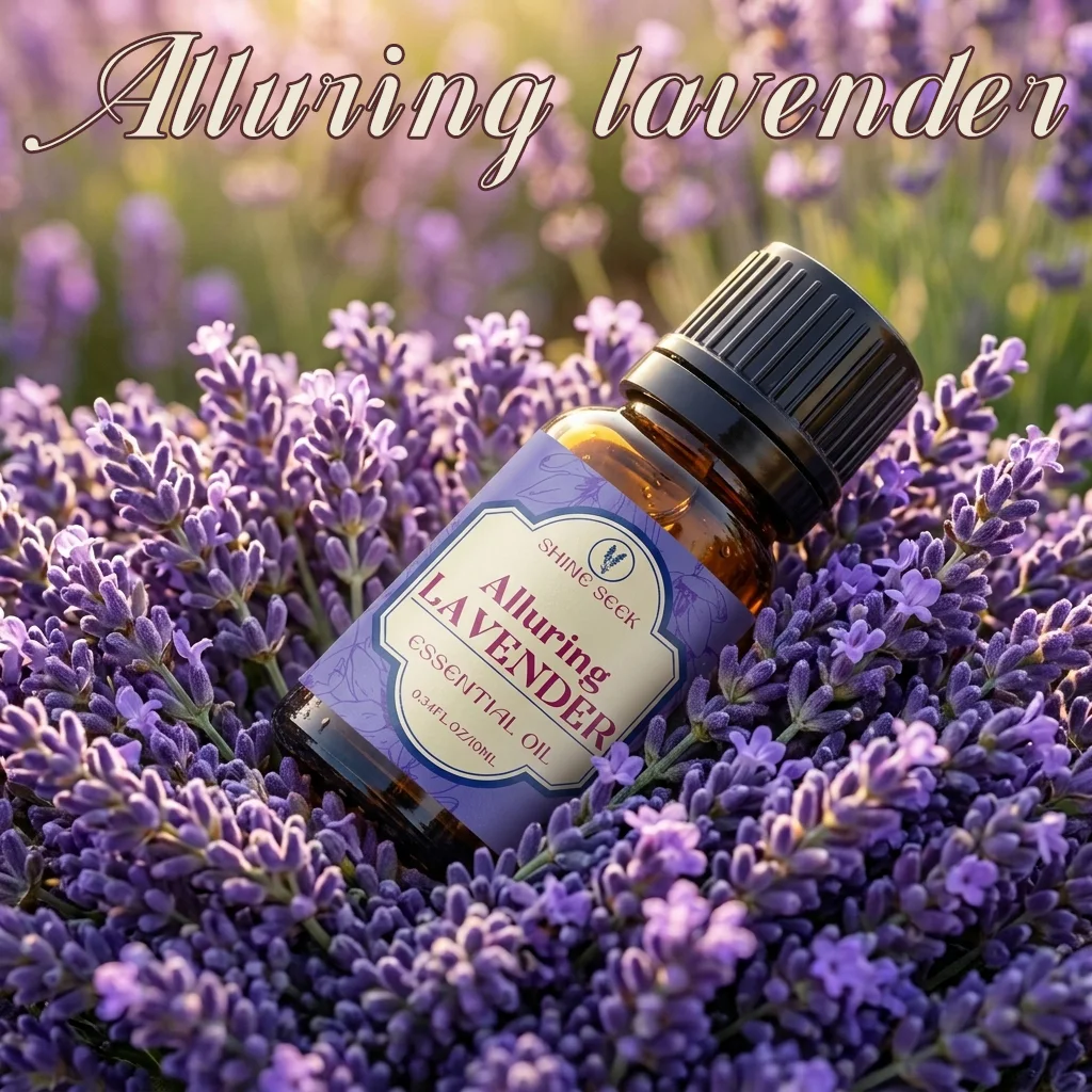 10ml of Charming Lavender Essential Oil, Suitable for Humidifiers and Diffusers, Candle Making, for Home Use, Outdoor Parties, Holiday Gifts, Suitable for Both Men and Women, Travel-Friendly Packaging, Ideal for Gifting, Valentine's Day Fragrance Oil, High-Quality Scent, Easy to Carry, Long-Lasting Fragrance Improve Your Luck, Choose the Best Gifts with Luxurious and Elegant Packaging, New Formula and Design, Bring Good Luck in the New Year, Double Your Blessings.