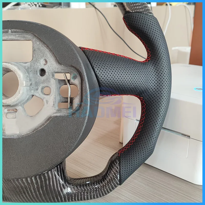 Carbon Fiber Steering Wheel Is Suitable For Audi A6 C7 A7 2013-2018 Models And Can Be Equipped With Buttons And Shift Paddles