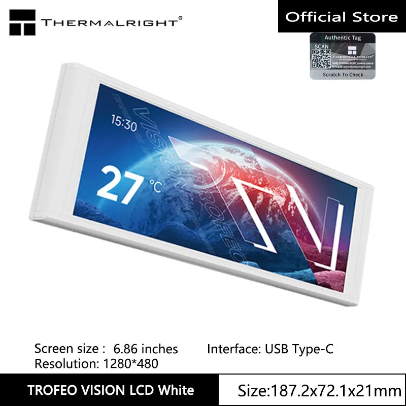 Thermalright TROFEO VISION LCD IPS full-color LCD screen，6.86