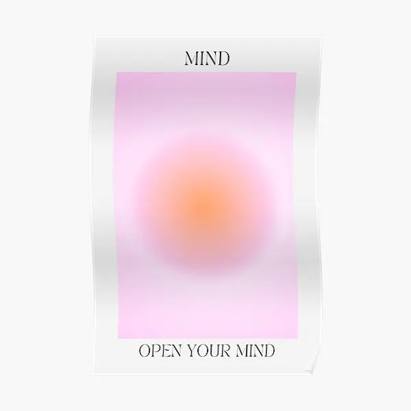 Mind Mind y Soul Pink Aura  Poster Home Print Art Mural Funny Painting Modern Wall Vintage Decoration Picture Room No Frame