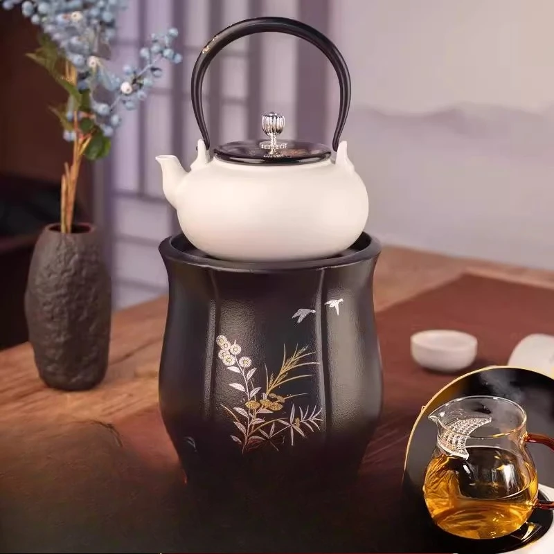 

Electric ceramic stove, silent tea stove, boiling water, household tea maker, six-petal pumpkin stove, non-electromagnetic