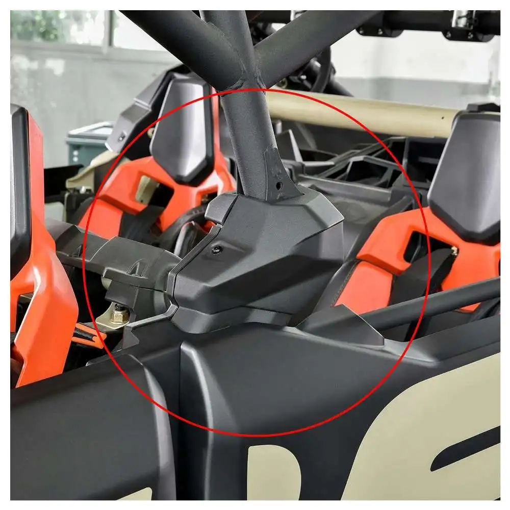 2Pcs UTV Accessories Black Center Cage Trim Cover Guard Left and Right For Can-Am Maverick X3 MAX Turbo R XDS 2017-2018