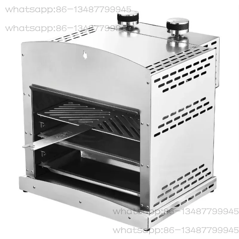 Stainless steel gas grill for outdoor barbecue Easy to clean Design 800 degrees Celsius Heat New conditions for products
