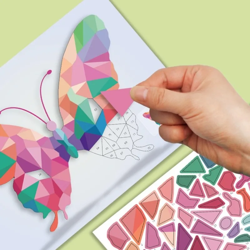 3D Animal Jigsaw Puzzle Stickers 3D Geometric Sticker Puzzle Kit for Focus Creativity DIY Art Gifts for Kids Educational