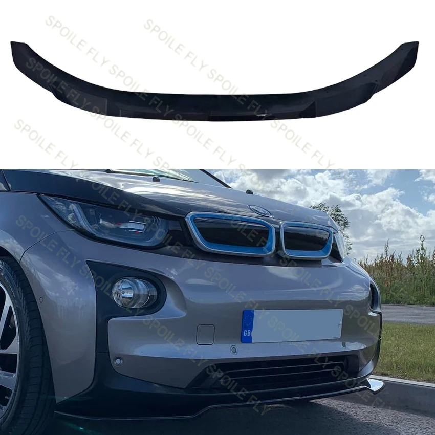 

2PCS 2018 2019 2020 2021for BMW I3 101 Hatchback Front Chin Spoiler Bumper Splitters Front Lip Body Kits By Gloss Black