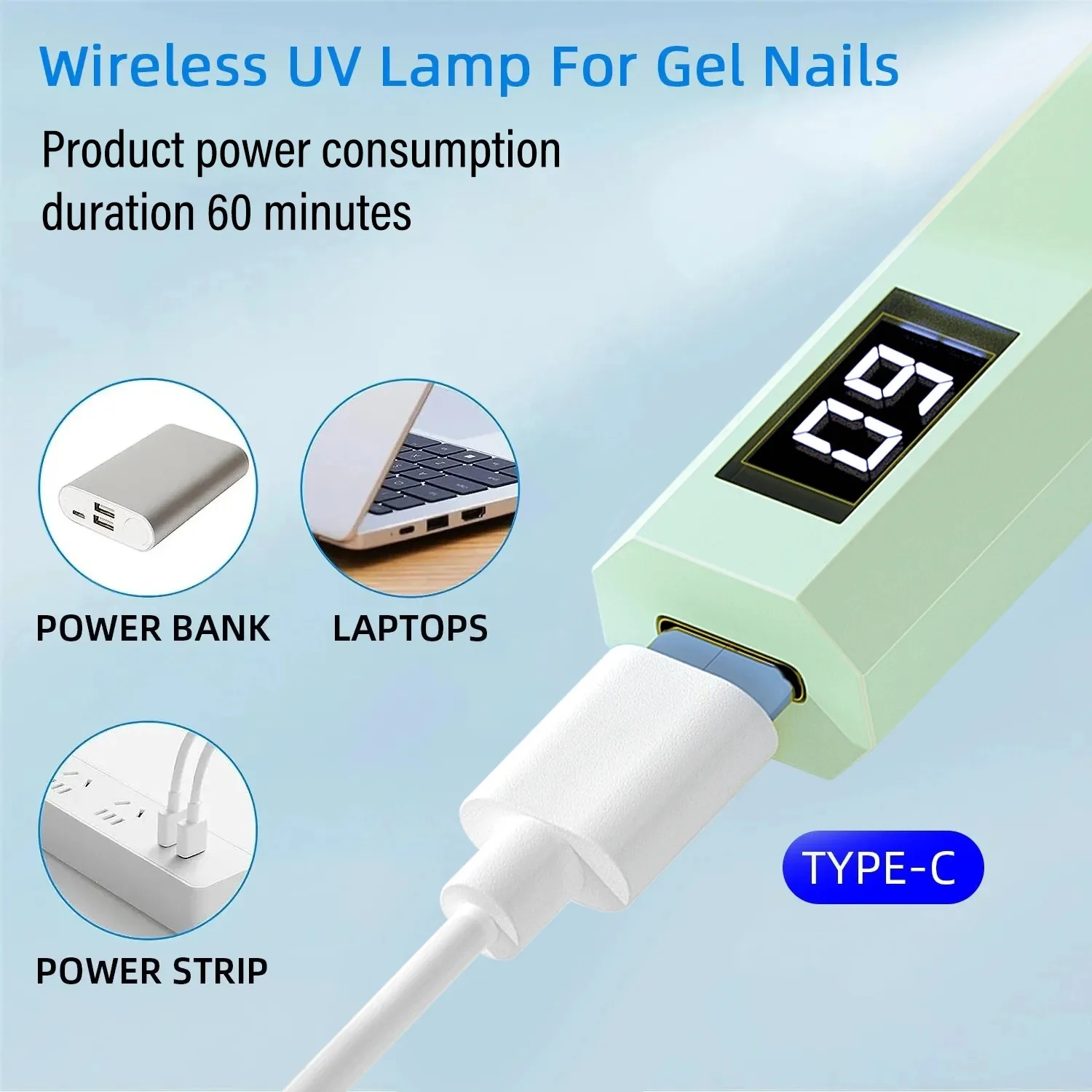 Lumière UV LED portative pour les ongles USB Mini sèche-ongles lumière des ongles pour le durcissement de tous les ongles Gel UV LED lampe à ongles utilisation en voyage à domicile