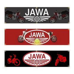 60X240cm  JAWAs Motorcycle Banner Flag Polyester Printed Garage or Outdoor Decoration Tapestry