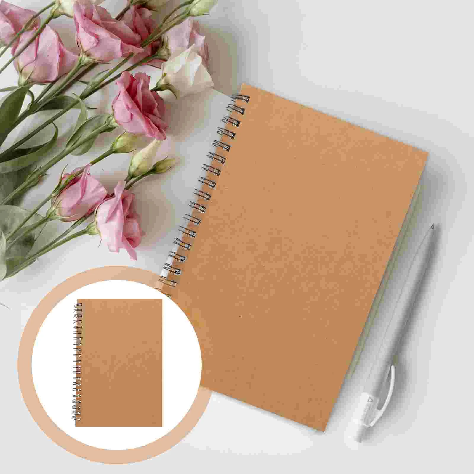 Manager Time Diary Work Coil Sketchbook Paper Journal Portable Academic Planner