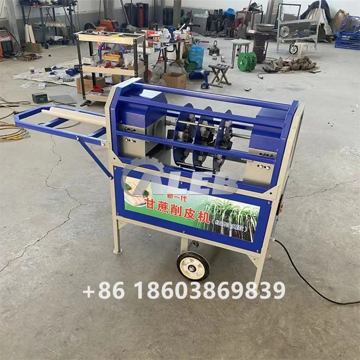 High Efficiency Sugar Cane Peeling Machine Motor Provided 304 Stainless Steel Juice Making Machine Restaurant Ordinary Product