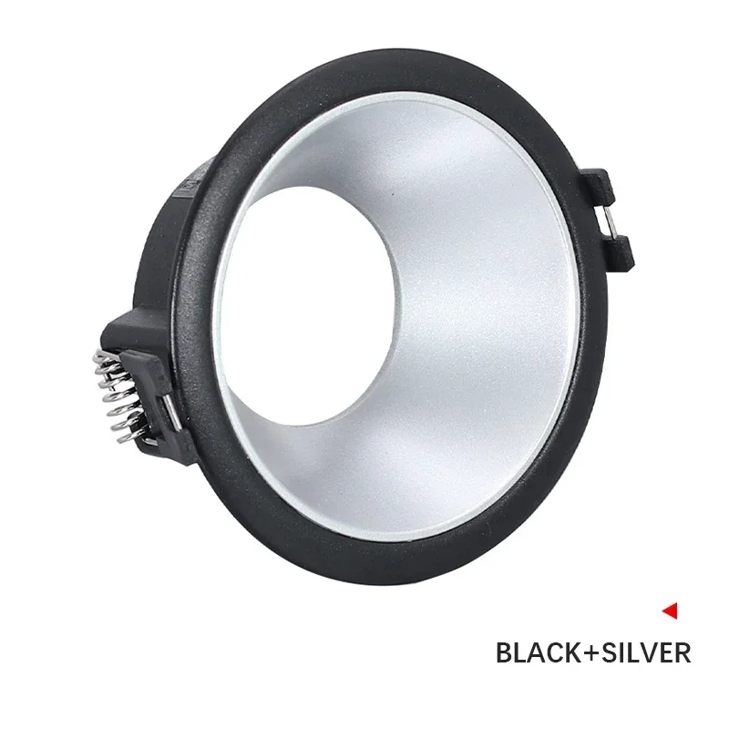 Mr16/Gu10lamp Dophouder Basis Randloze Spot Verlichtingsarmatuur Ronde Inbouw Plafond Mount Downlight Frame Beugel Led