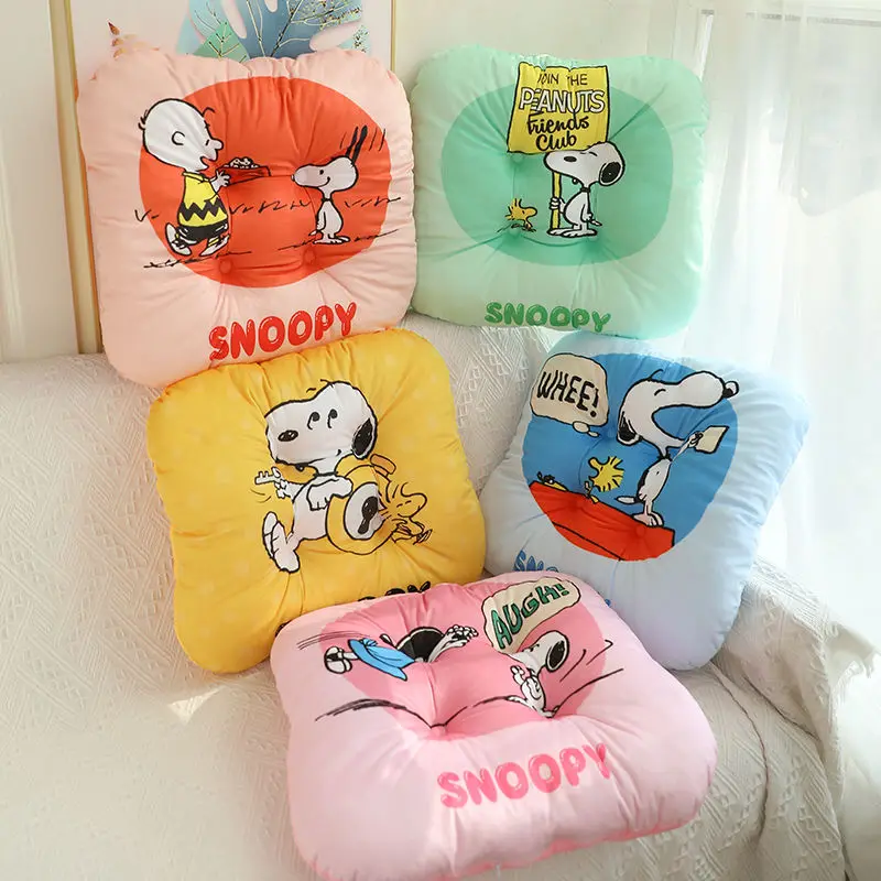 Snoopy kawaii thickened seat cushion cute home sedentary breathable increased seat cushion comfortable non-slip seat cushion