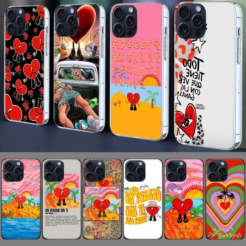 Yo P-Perreo S-Sola B-Bad B-Bunny M-Maluma Clear Case For Apple iPhone 12 13 Mini TPU 11 14+ 15 16 Pro Max Capa Plus XR X XS Max