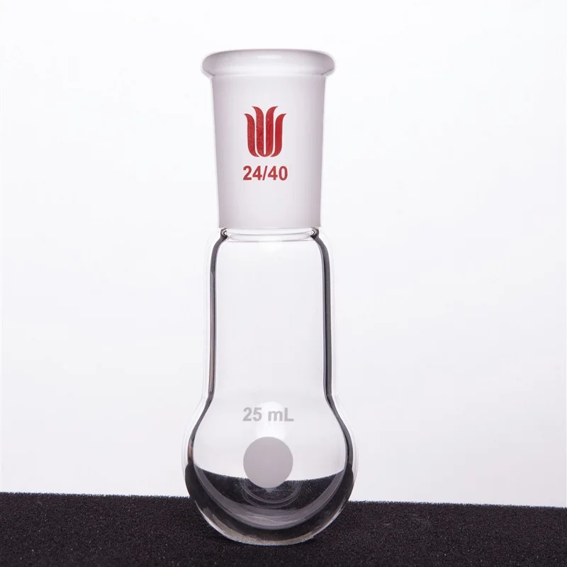 SYNTHWARE Single long neck round bottom flask, Joint 14/20 19/22 24/40 29/42, Capacity 25mL-2000mL, Borosilicate Glass, F30