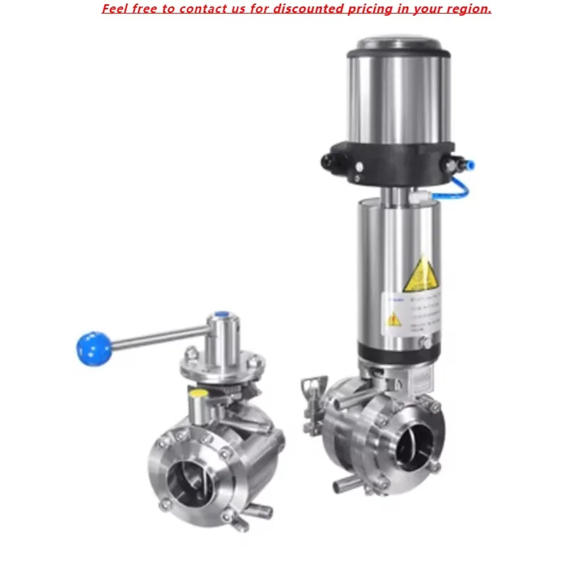 

DONJOY Mixproof Butterfly Valve Sanitary Stainless Steel 304 316L Manual Pneumatic For CIP System Transport Equipment