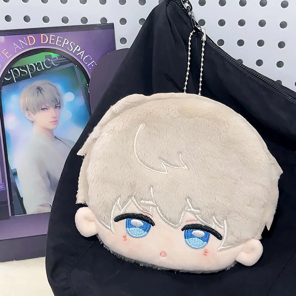 Love And Deepspace Münzgeldbörse, 12 cm, Plüsch-Schlüsselanhänger, Kartentasche, Peripherie, niedlicher Taschenanhänger, Handtaschendekoration, Sammlung für Erwachsene, Geschenke