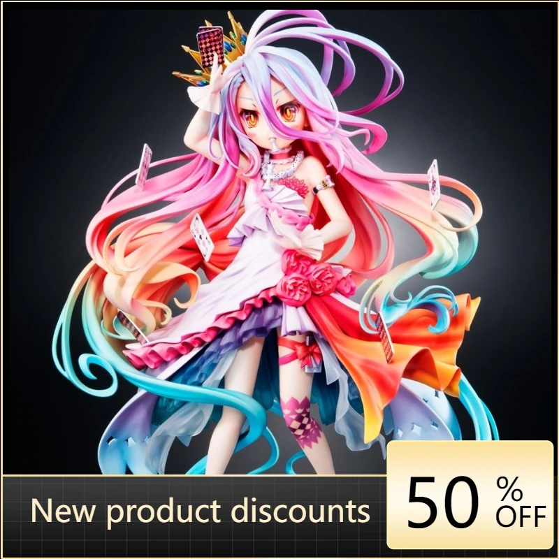 

NO GAME NO LIFE KDcolle Shiro 100% Original genuine Dress Girl 24cm PVC Action Figure Anime Figure Model Toys Doll Gift