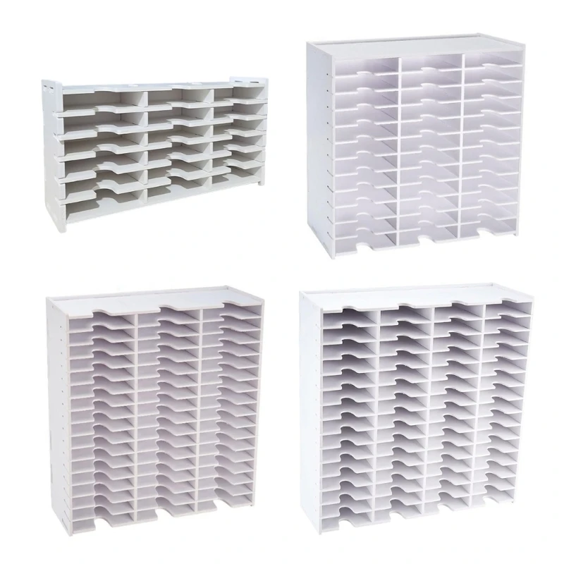 

Multifunctional 18/36/51/60 Grids Inkpad Organizers for Craft Wall or Desk Storage with Stainless Steel Hook Designs