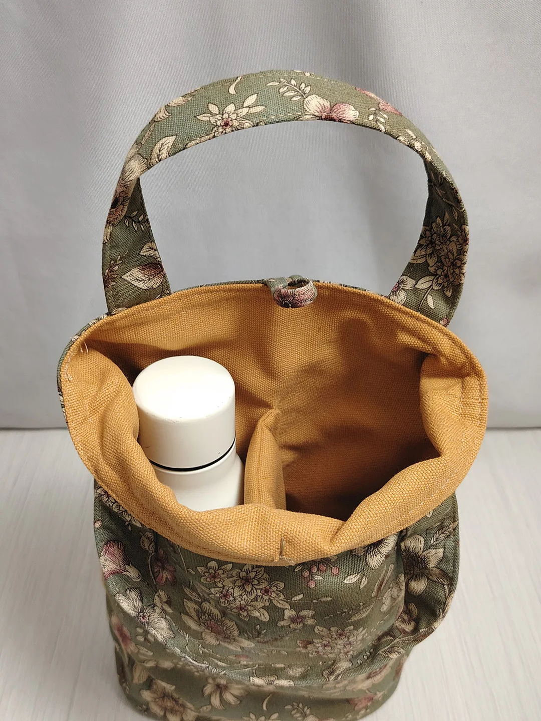 hongye-double-cup-bag-multi-grid-linen-cotton-thickened-crossbody-cup-umbrella-multi-functional-cloth-storage-bag