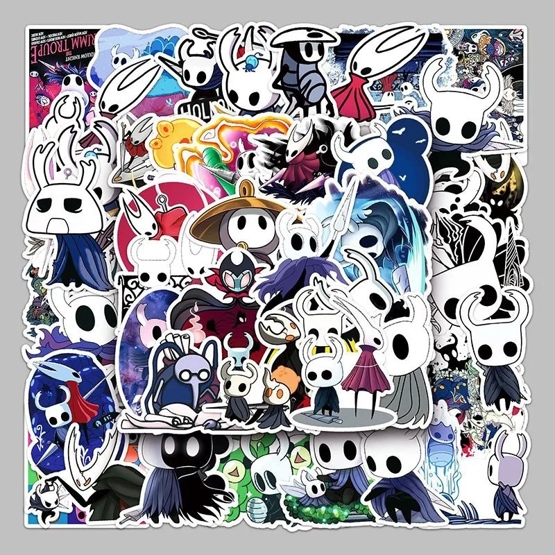 

50/100pcs Hollow Knight Game graffiti stickers DIY decoration for mobile phones, notebooks, water bottles, greeting cards gifts