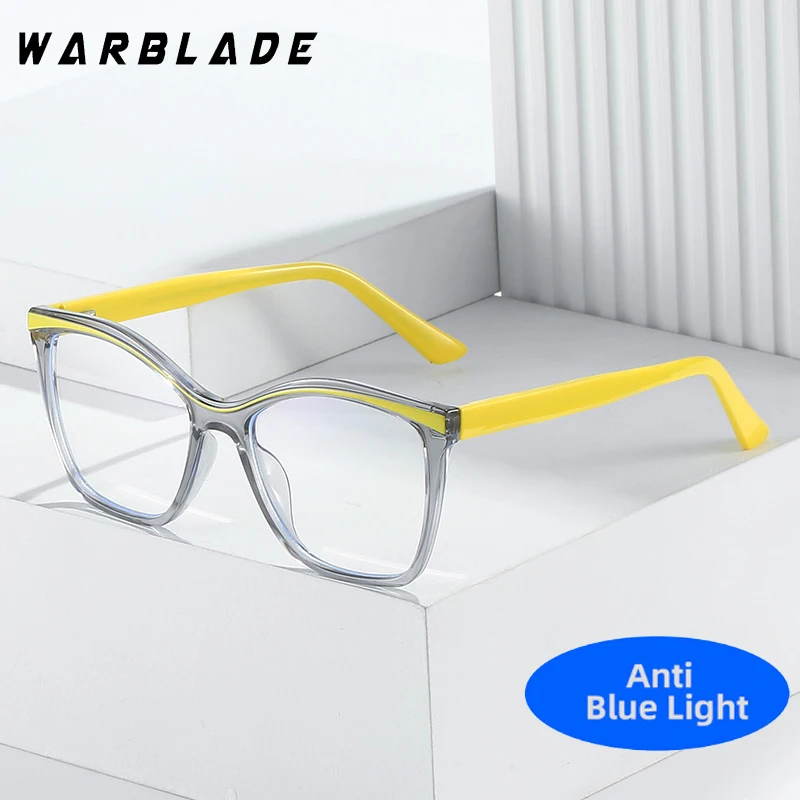 

TR90 Square Luxury Brand Designer Anti Blue Light Glasses Women Fashion Colorful Eyeglasses Frames For Ladies Computer Eyewear