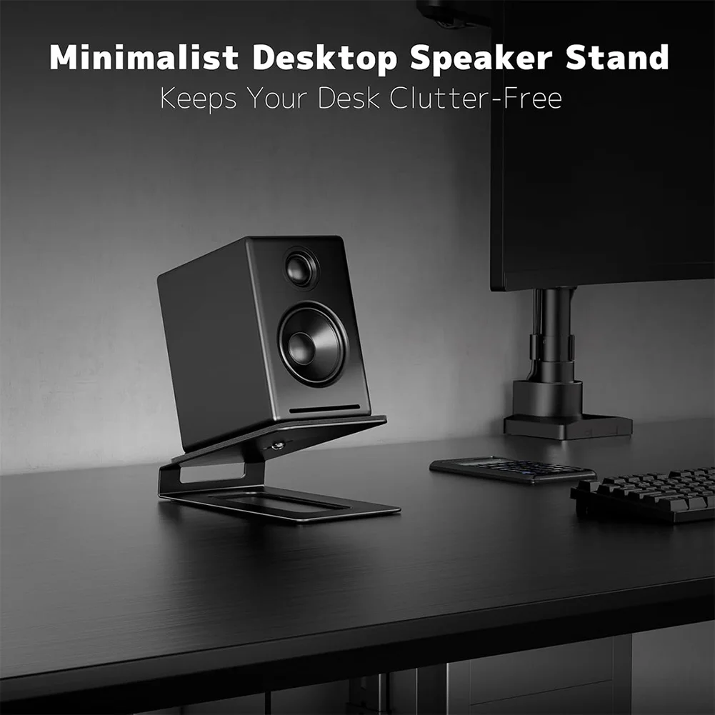 Speaker Platform with 16 Degree Angle Made of Metal for Secure Placement of 3 to 6 Inch Driver Audio Equipment