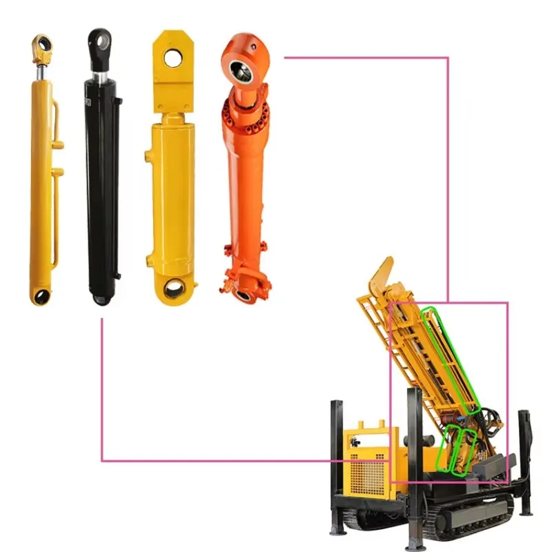 Customized High Quality Hydraulic Cylinder For Mine Drilling Rig