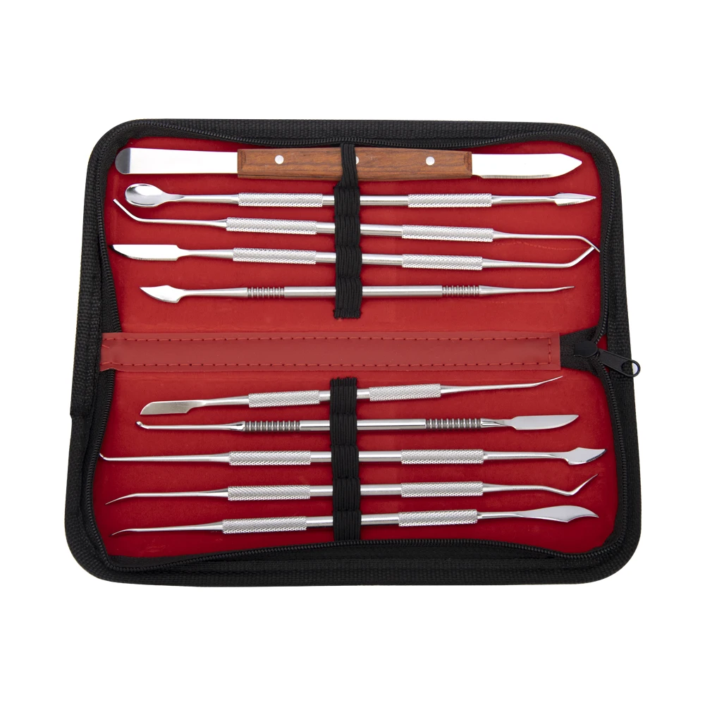 

Dental Spatula Plaster Knife Practical Stainless Steel Versatile Teeth Wax Carving Tool Set Dentist Lab Instrument Tools Kit
