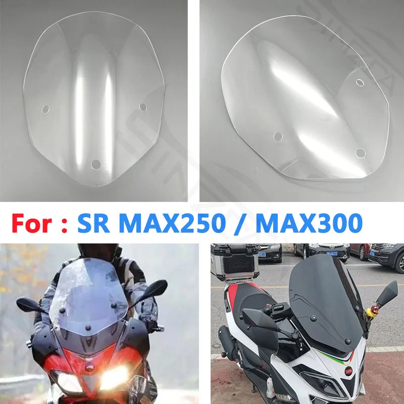 For Aprilia Sr Max250 Sr Max300 SRMAX 250 SRMAX 300 Windscreen Windshield Wind Deflectors Srmax250 Srmax300 Acrylic