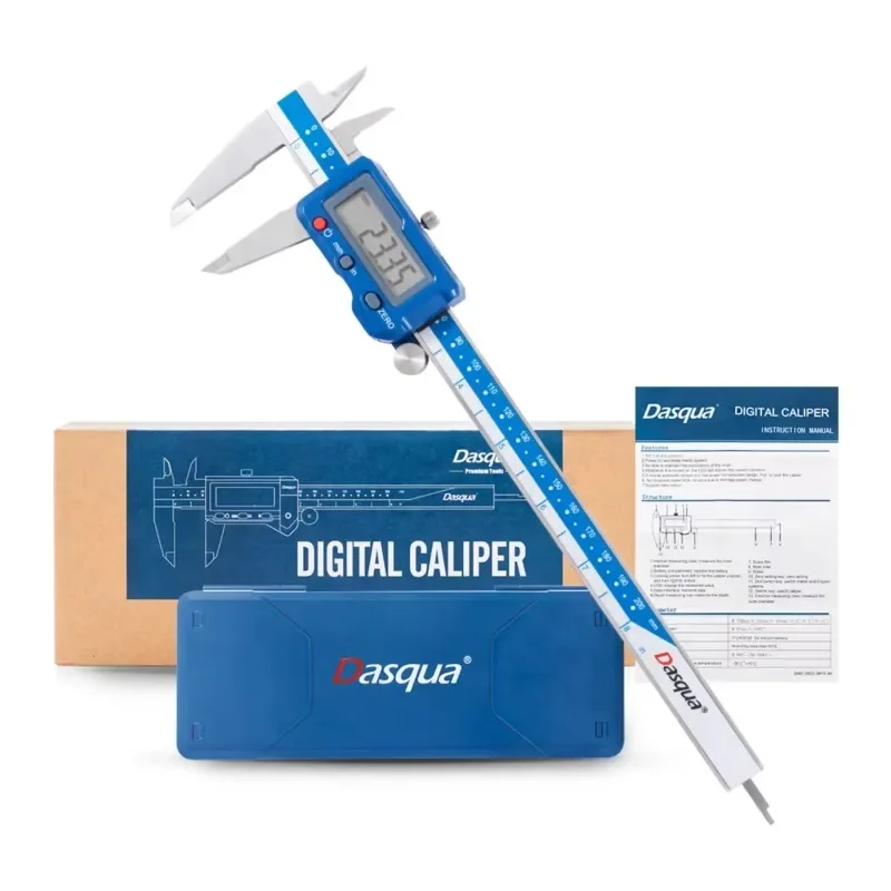 

Dasqua Stainless Steel 0-200mm High Precision 2 in Digital Vernier Caliper With Data Output
