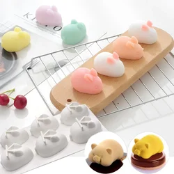 3D Easter Bunny Piggy Mold Silicone Mousse Dessert Jelly Baking Candy Chocolate Ice Cream Mold Kitchen Bakeware Tools Cake Decor