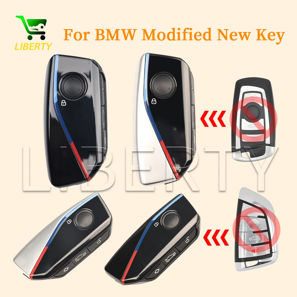 

Liberty 4 Buttons 315MHz 433MHZ 434MH for BMW FEM/BDC/CAS4+/G Chassis Modified Auto Smart Remote Key Fob Replacement New Key