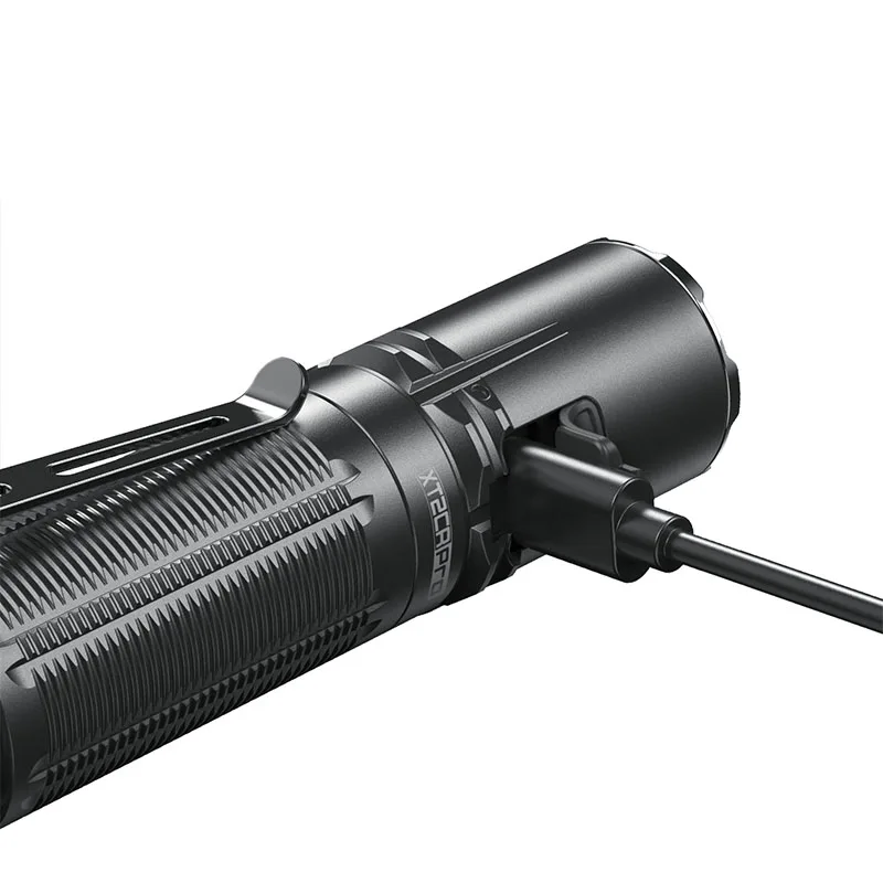 Klarus XT2CR Pro Compact Rechargeable LED Tactical Flashlight, Dual Tail Switch, 2100 Lumens 240m Beam Distance, 18650 Battery