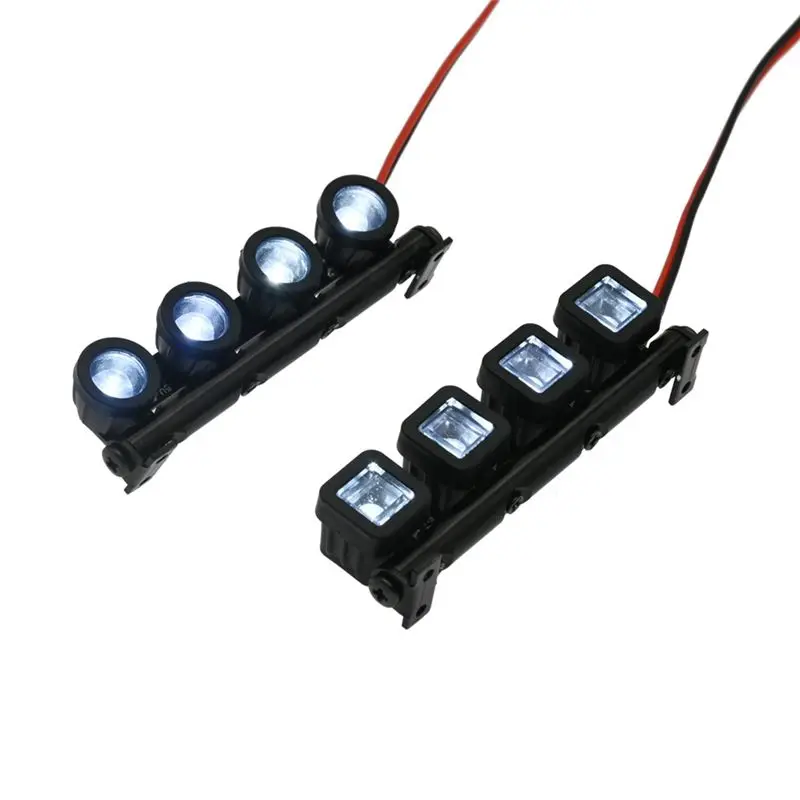 CYGJ-Bar Roof Lamp Lights For Axial SCX24 FMS FCX24 Xiaomi Jimny WPL D12 Mini 1/18 1/24 RC Crawler Car 2