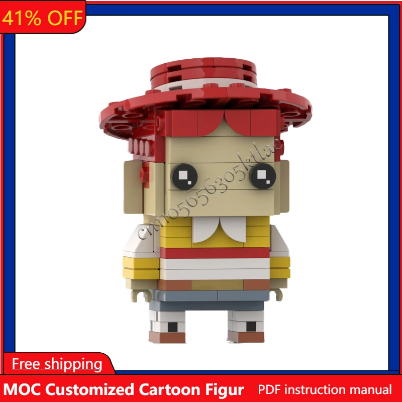 143 PCS Beroemd speelgoed Animatiefiguren Serie Brickheaded Modellen Sets DIY Creatieve Bricks Assembly Kids Gift Collection Display