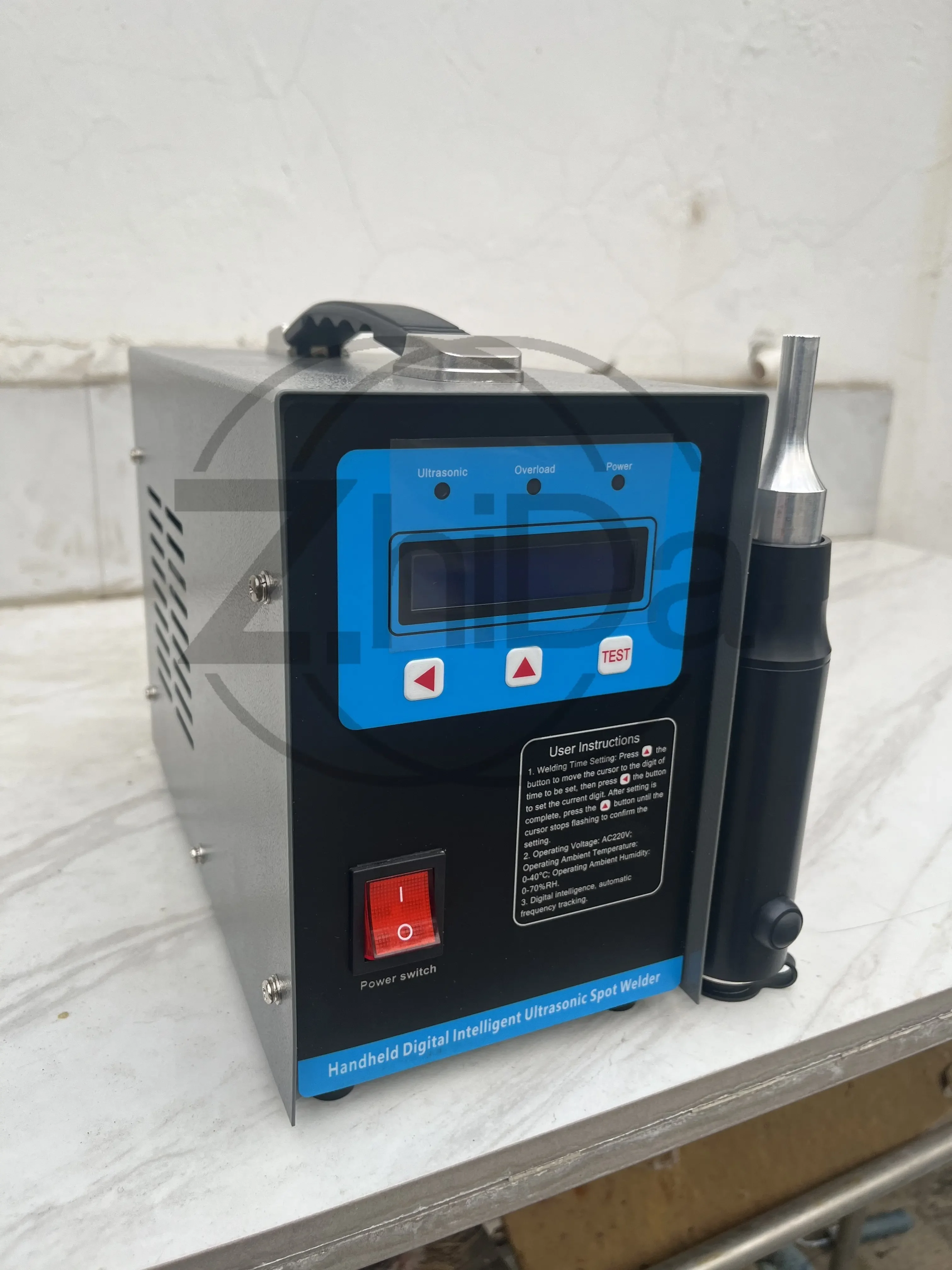 28kHz 1500W Auto Frequency Tracking Ultrasonic Welder, Stable Output Equipped with Modified Welding Head for Automobile Industry