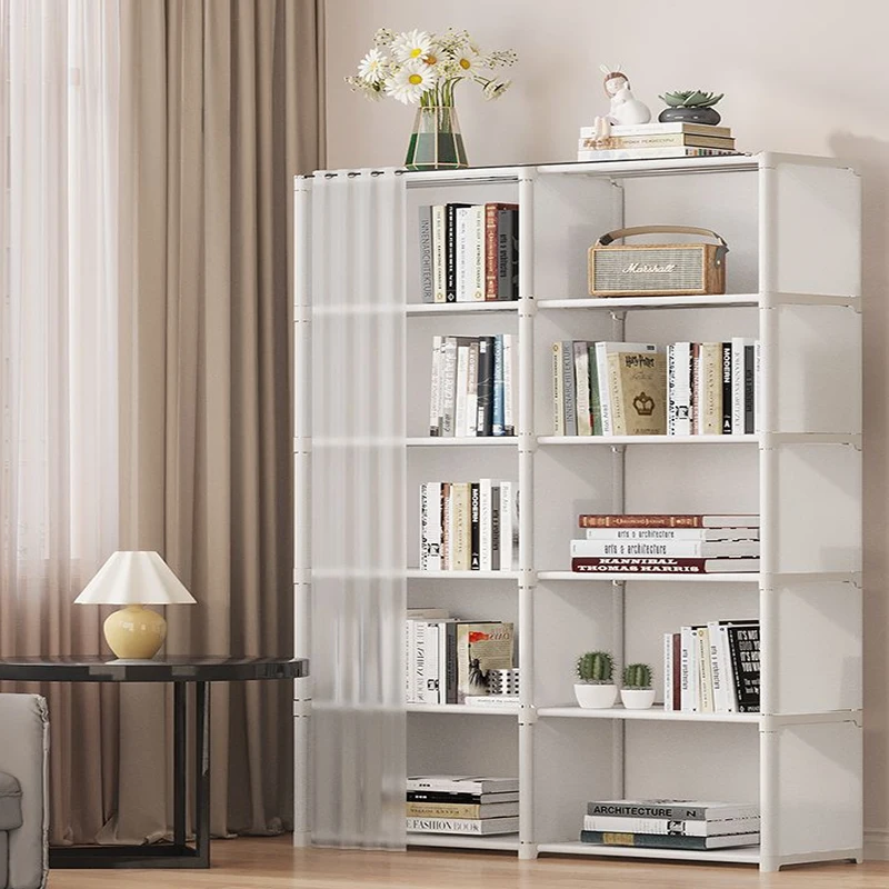 

Simple Bookshelf Floor To Floor Storage Rack Living Room Sundries Storage Cabinet Shelf Household Multi-layer Organizer Shelves