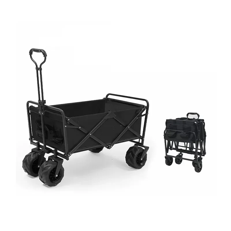 Foldable Outdoor Trailer Wagon Beach Hand Luggage With Wheels Camper Van Portable Mini Off Road Folding Trolley