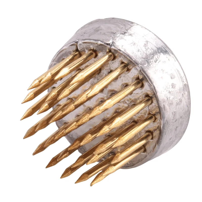 

VEHO-12 Pack Flower Press Kenzans Round Flower Arranger Mini Floral Frogs Pins, 0.9 Inch Flower Pin Holder