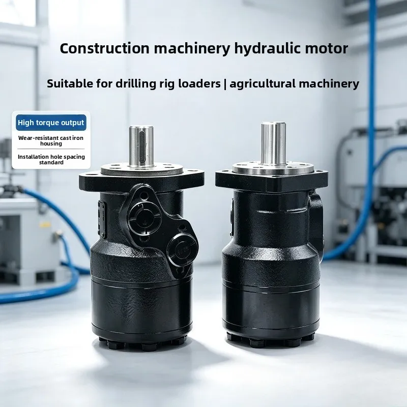 BMR-50 80 100 160 200 250 315 400 500 Hydraulic Cycloid Oil Motor Mold High Torque 160Nm/125Nm 11kw/7.5kw Power AC 38 1600rpm