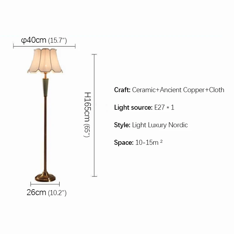 OUTELA Modern Ceramics Floor Lamps Standing LED Nordic Creative Fashion Table Light For Home Living Room Bedroom Decor