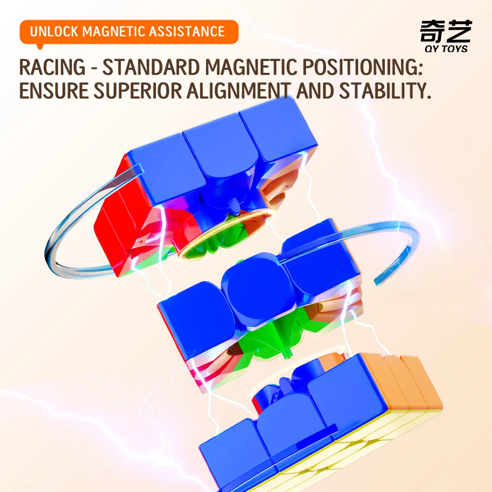 Qiyi Warrior Plus M Zauberwürfel QY 18,8 cm Übergroßer Würfel, professionelles Cubo Magico Lernspielzeug