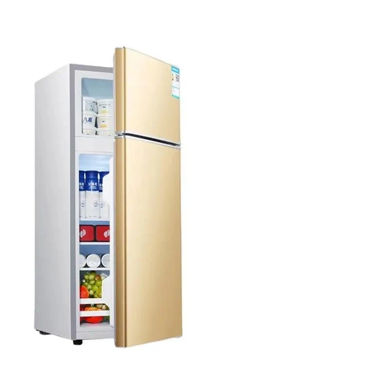 128L Mini Small Double-door Refrigerator and Freezers Home Bottom-freezer Refrigerators Smart Refrigerators Top-freezer