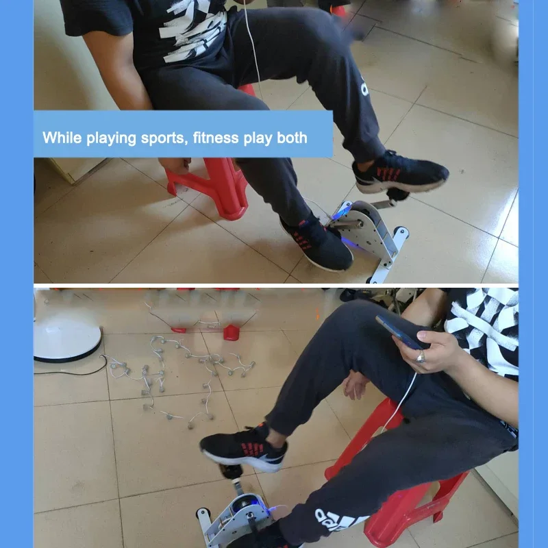 50W/100W 휴대용 페달 핸드 발전기 피트니스 재활 훈련 장비 스피닝 자전거 DC 출력 1-35V USB 고속 충전