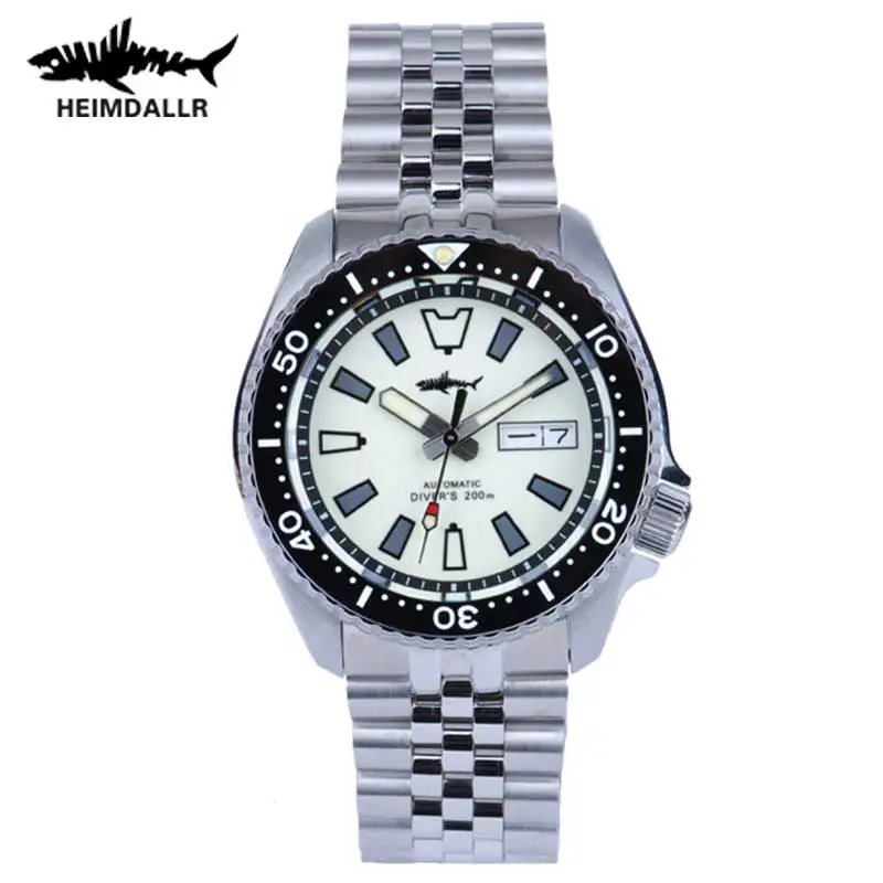 

Heimdallr Men's Automatic Diving Watch Sapphire Crystal C3 Super Panoramic Luminous 200M Waterproof Japan NH36A Mechanical Watch