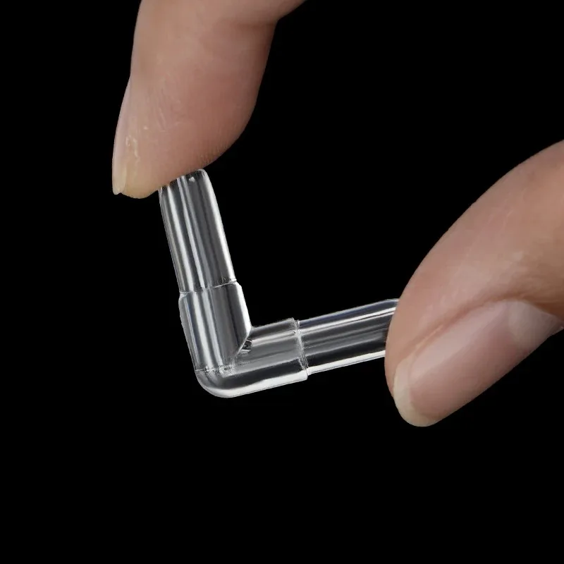 10 Stück Aquarium-Luftschlauchverbinder, transparente Luftschlauchadapter für Fischbecken, 4 mm Innendurchmesser, Luftleitungsschlauch, I-, L-, T-, Y-förmig – Detail 3